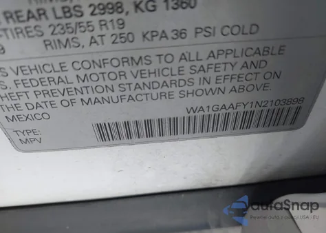 2022 Audi Q5 Premium 45 Tfsi S Line Quattro S Tronic from USA, damaged, VIN WA1GAAFY1N2103898